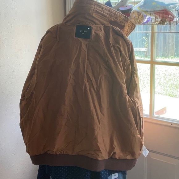 NWOT HELLADA Brown Quilted Cotton Jacket Size XXL - Picture 5 of 13